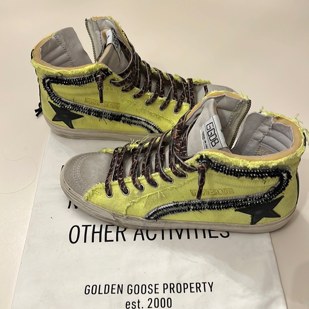 Men’s Golden Goose SkateBoard Slide Sneaker, Size 42, Better than New